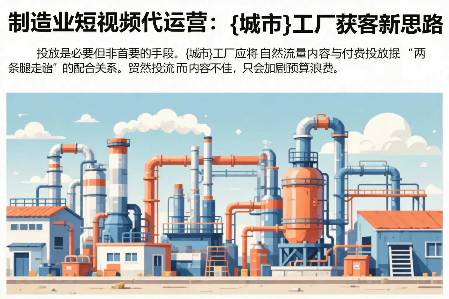 制造业短视频代运营:鄢陵工厂获客新思路